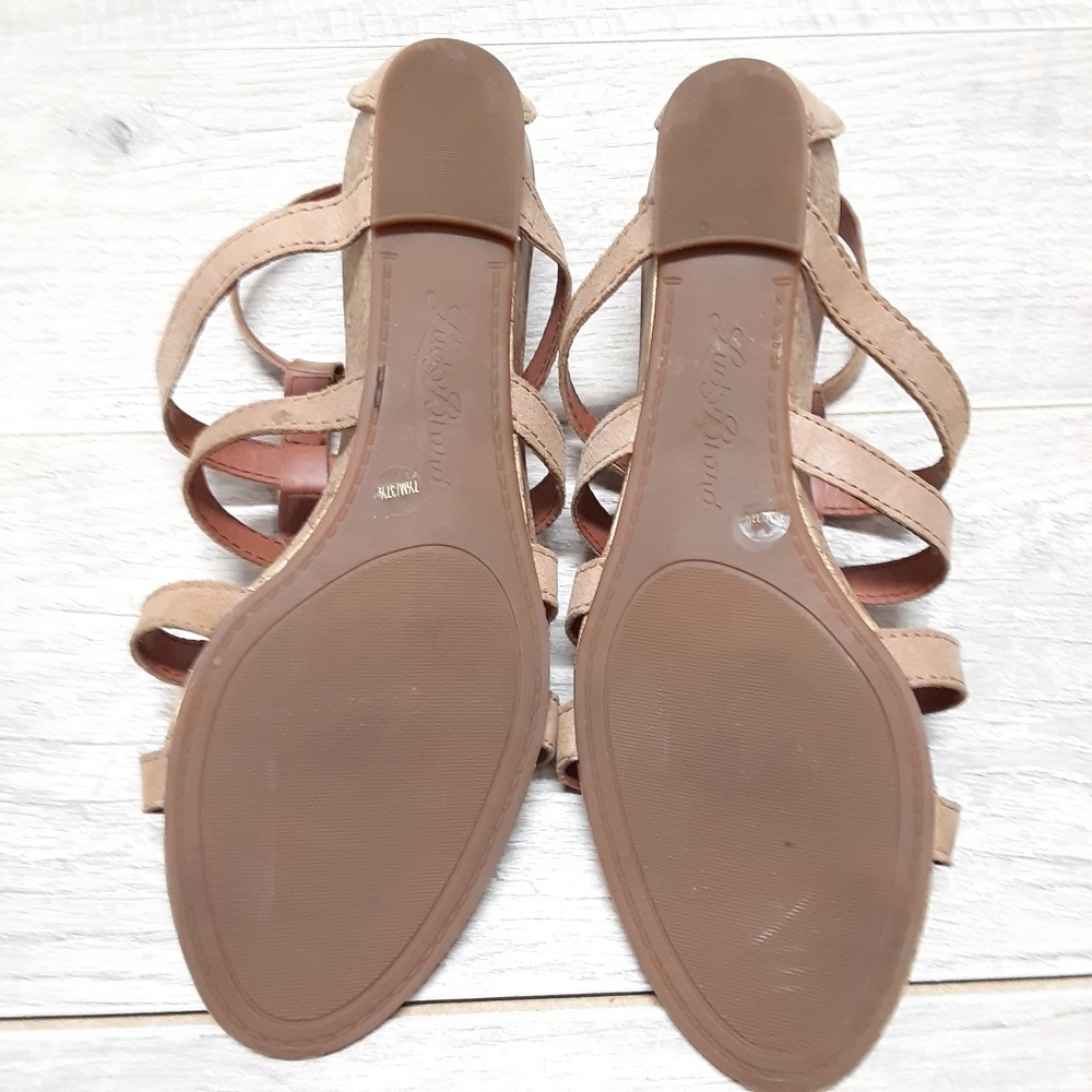 Lucky Brand Brown leather sandals size 7.5 - Picture 2 of 7